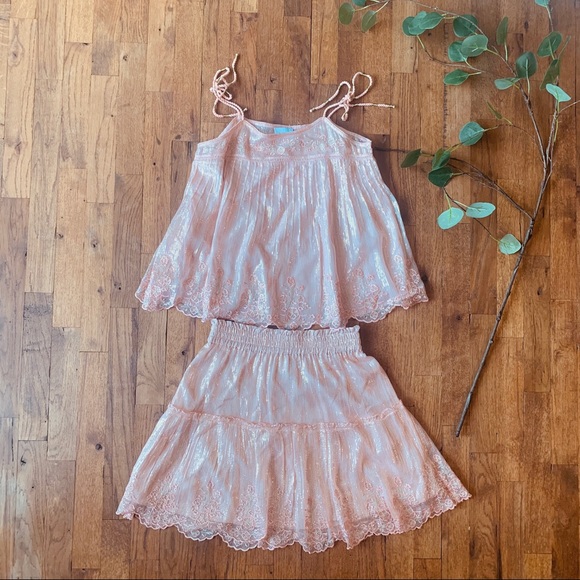 Misa Los Angeles Dresses & Skirts - misa los angeles pink skirt set NWT